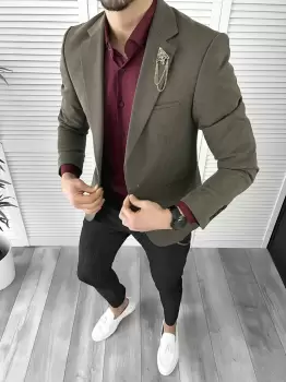 Tinuta barbati smart casual Pantaloni + Camasa + Sacou 10363 imagine