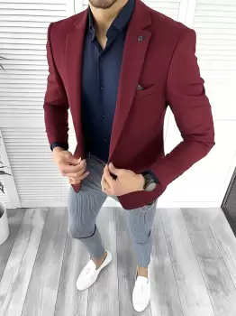 Tinuta barbati smart casual Pantaloni + Camasa + Sacou 10499 imagine