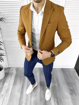 Tinuta barbati smart casual Pantaloni + Camasa + Sacou 10511 imagine