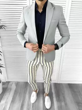 Tinuta barbati smart casual Pantaloni + Camasa + Sacou 10520 imagine