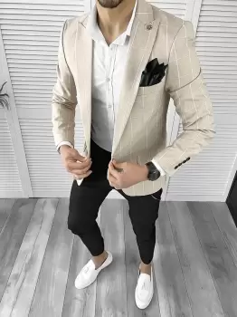 Tinuta barbati smart casual Pantaloni + Camasa + Sacou 10551 imagine