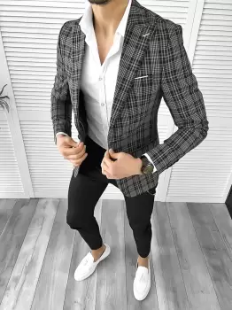 Tinuta barbati smart casual Pantaloni + Camasa + Sacou 10553 imagine