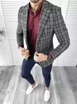 Tinuta barbati smart casual Pantaloni + Camasa + Sacou 10562 imagine