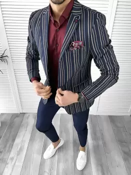 Tinuta barbati smart casual Pantaloni + Camasa + Sacou 10567 imagine