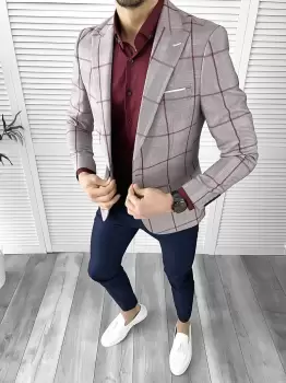 Tinuta barbati smart casual Pantaloni + Camasa + Sacou 10568 imagine