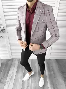 Tinuta barbati smart casual Pantaloni + Camasa + Sacou 10569 imagine