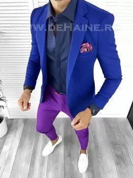 Tinuta barbati smart casual Pantaloni + Camasa + Sacou B8539 imagine