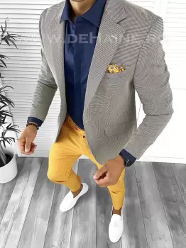 Tinuta barbati smart casual Pantaloni + Camasa + Sacou B8554 imagine