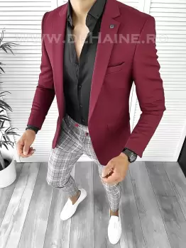 Tinuta barbati smart casual Pantaloni + Camasa + Sacou B8575 imagine