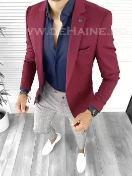 Tinuta barbati smart casual Pantaloni + Camasa + Sacou B8757 imagine