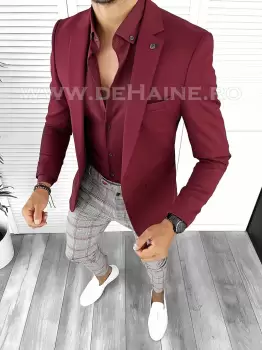 Tinuta barbati smart casual Pantaloni + Camasa + Sacou B8843 imagine