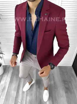 Tinuta barbati smart casual Pantaloni + Camasa + Sacou B8848 imagine