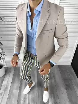 Tinuta barbati smart casual Pantaloni + Camasa + Sacou B9151 imagine