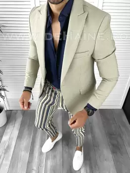 Tinuta barbati smart casual Pantaloni + Camasa + Sacou B9157 imagine