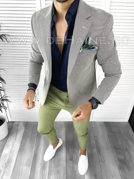 Tinuta barbati smart casual Pantaloni + Camasa + Sacou B9207 imagine
