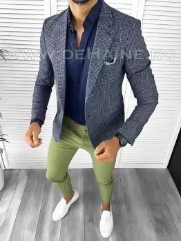 Tinuta barbati smart casual Pantaloni + Camasa + Sacou B9209 imagine