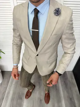 Tinuta barbati smart casual Pantaloni + Sacou + Batista 11860 imagine