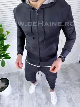 Trening barbati NEGRU pantaloni + hanorac B3405 42.1.2 / 41.1.2 Y9 imagine