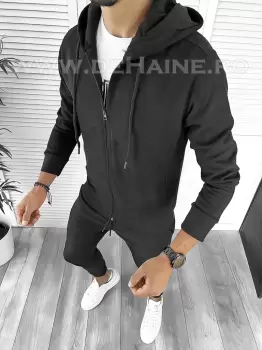 Trening barbati negru pantaloni + hanorac B6115 43/44.1 imagine