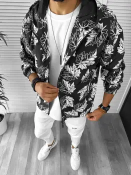 Trening barbati slim fit Pantaloni + Jacheta 12941 imagine