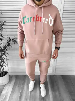 Trening barbati slim fit roz Pantaloni + Hanorac K173 Z14 imagine