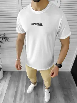 Tricou barbati alb 12450 imagine