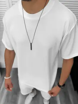 Tricou barbati alb  cu MIC DEFECT DEF8206  O3-1.3 imagine