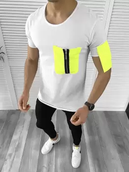 Tricou barbati slim fit ZR A9920 imagine