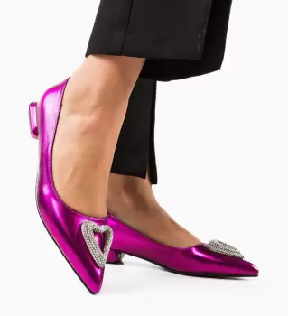 Balerini dama Banan Fuchsia 2 imagine