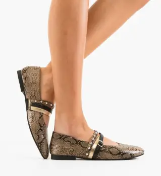 Balerini dama Doher Animal Print 2 imagine