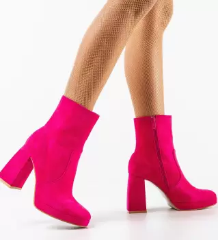 Botine dama Abbey Fuchsia imagine