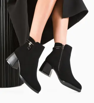 Botine dama Adetoku Negre imagine