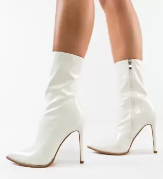 Botine dama Aegis Alb imagine