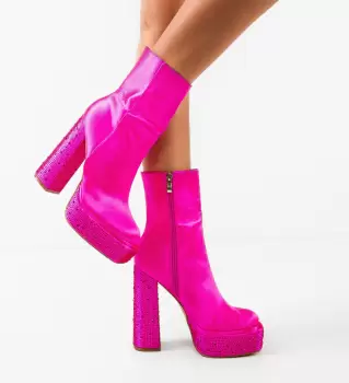 Botine dama Afolayan Fuchsia imagine