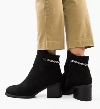 Botine dama Ahma Negre imagine