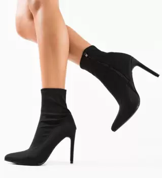 Botine dama Amira Negre imagine