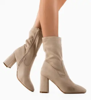 Botine dama Aust Bej imagine