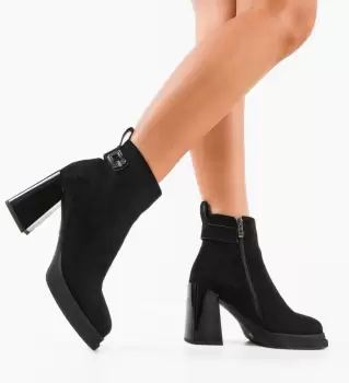 Botine dama Barthanes Negre imagine
