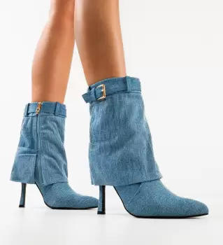 Botine dama Bastion Albastre 2 imagine