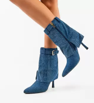 Botine dama Bastion Albastre imagine