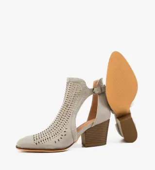 Botine dama Berny Gri imagine