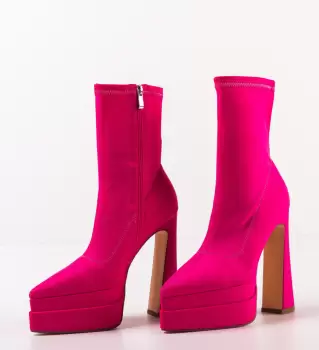 Botine dama Bhumi Fuchsia imagine
