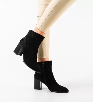 Botine dama Booker Negre imagine