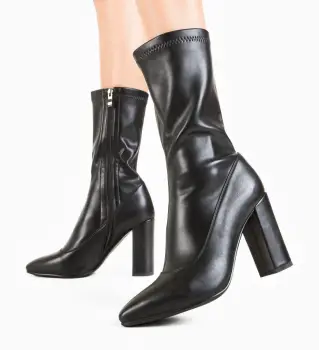 Botine dama Brada Negre imagine