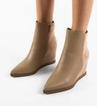 Botine dama Bray Khaki imagine