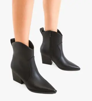 Botine dama Brebly Negre 2 imagine