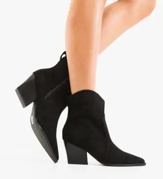 Botine dama Brebly Negre 3 imagine