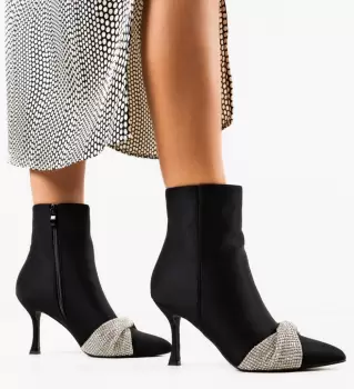 Botine dama Burnett Negre imagine