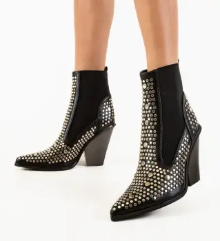 Botine dama Carol Negre imagine