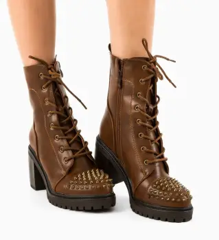 Botine dama Coelho Camel imagine